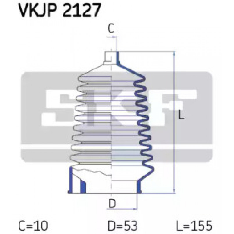 VKJP 2127 SKF - Пильовик привідного валу